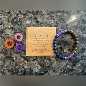 NWOT Anxiety Bracelet & 3 Fidget Rings